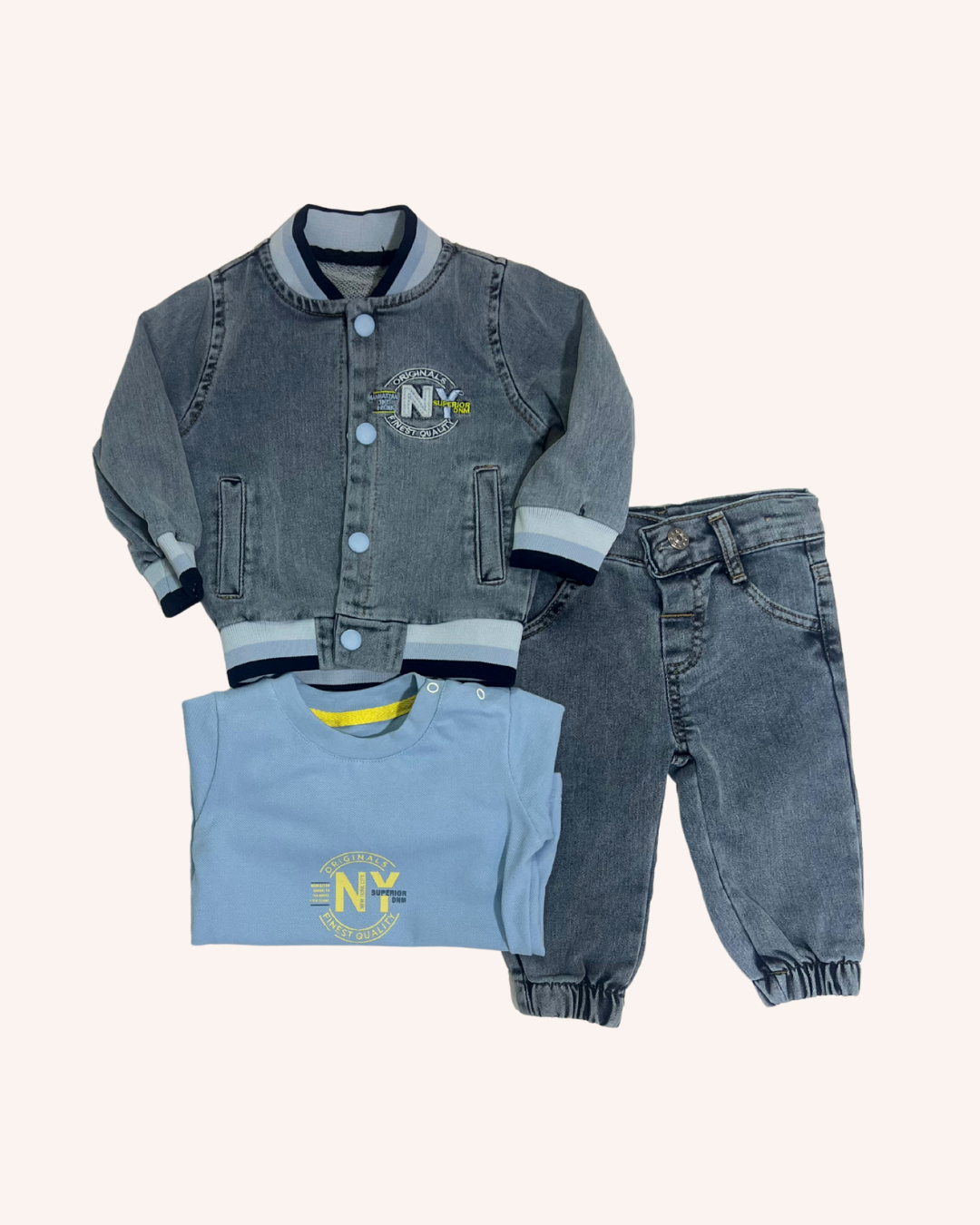 Denim 3-Pcs Set
