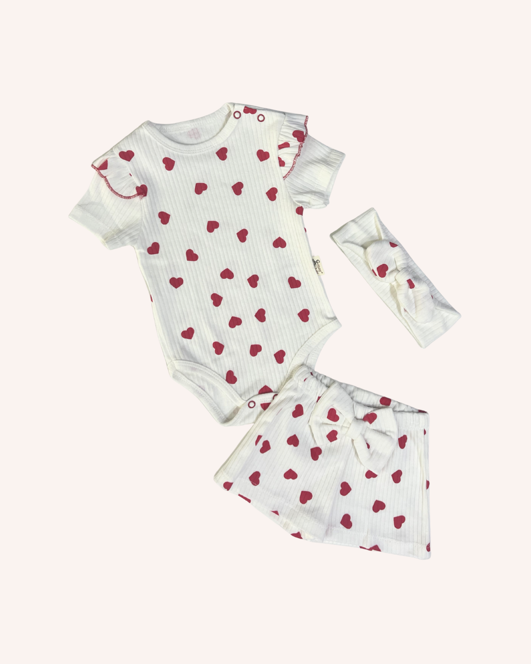 Hearts Bodysuit Set