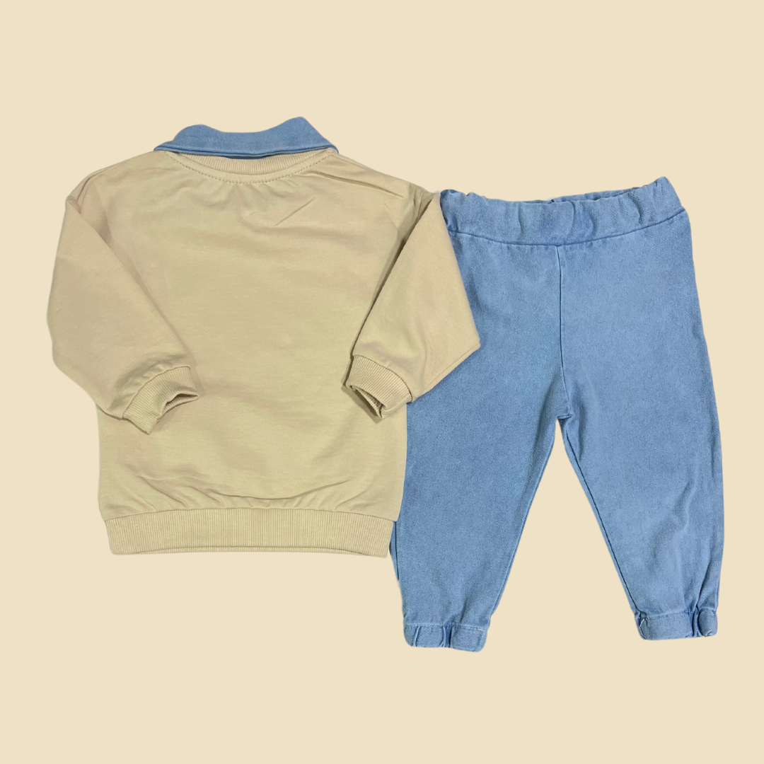 Beige Casual Set