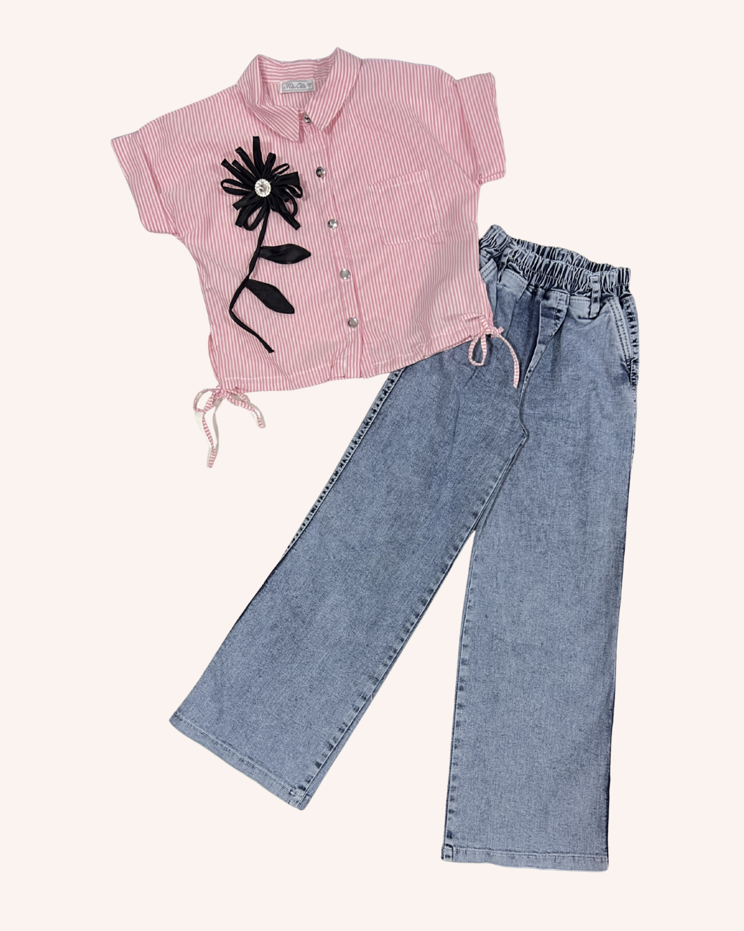 Stripped Shirt 2-Pcs set