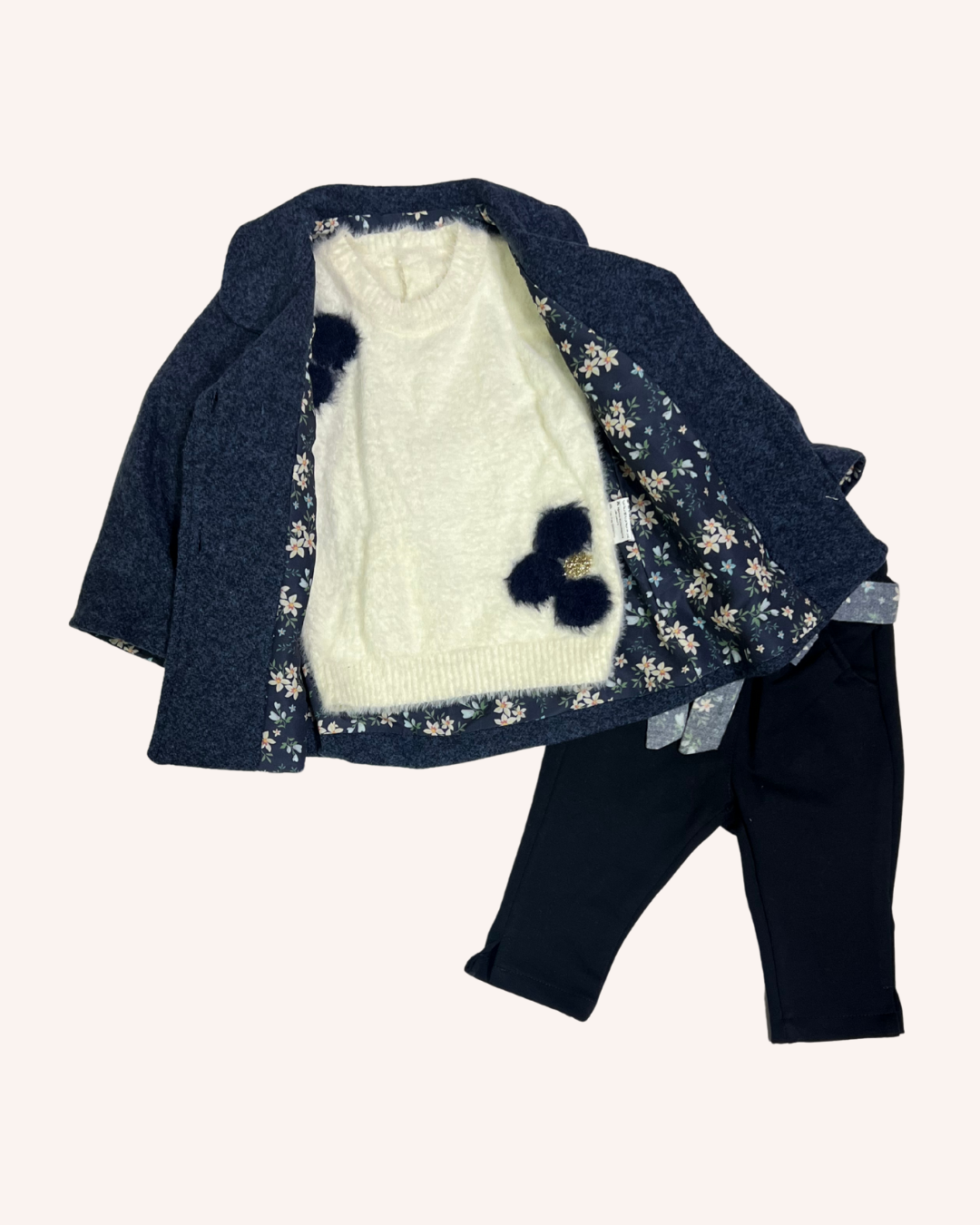 Navy Blue Coat Outfit