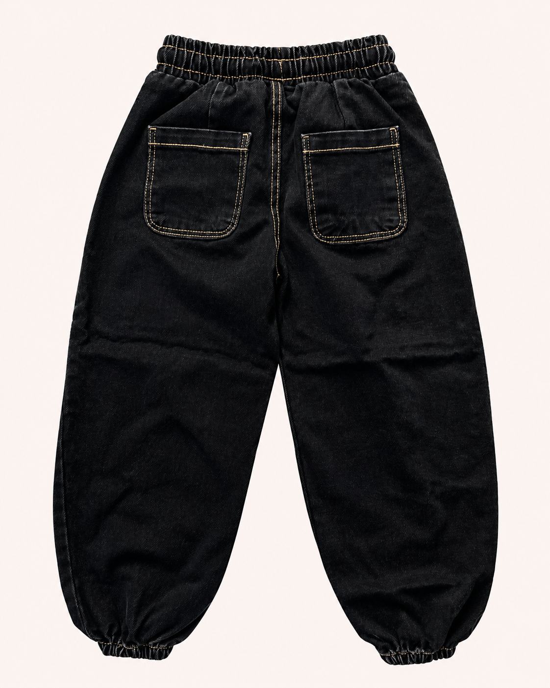 Charcoal Denim Jogger Pants