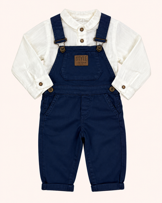 Navy Romper