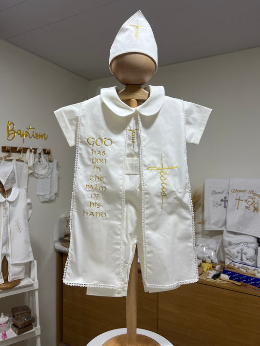 Short-Sleeves Jesus Romper
