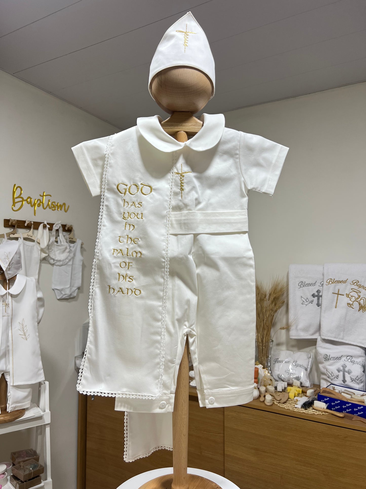 Short-Sleeves Jesus Romper