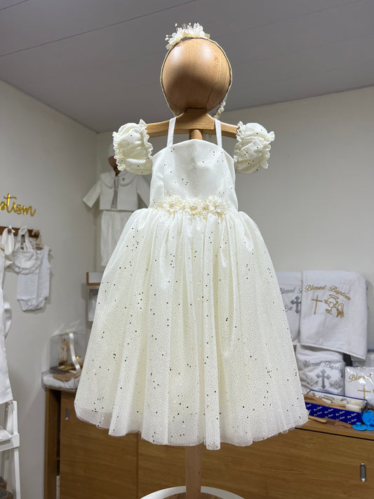 Glowy Off-White Gown