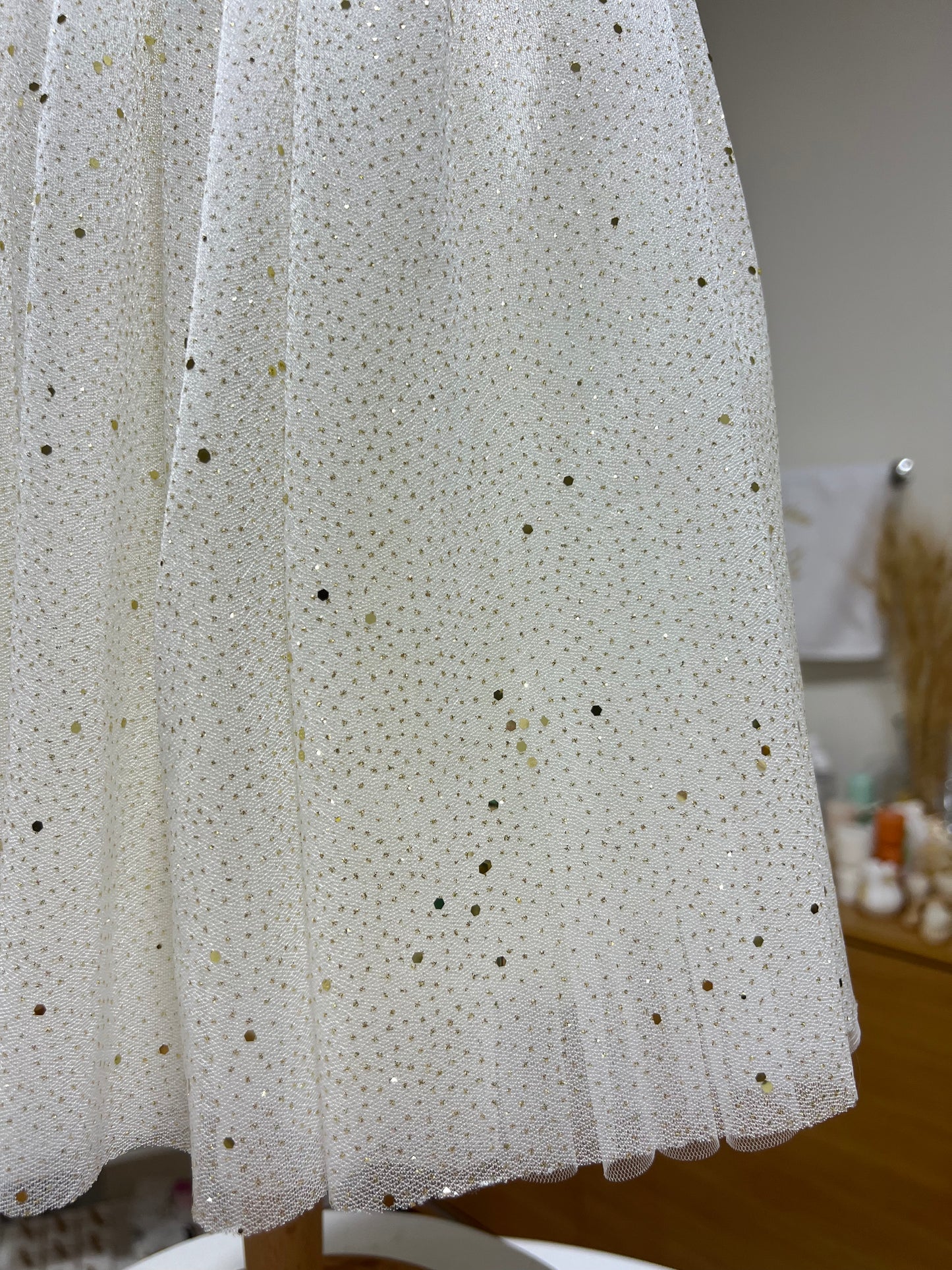 Glowy Off-White Gown