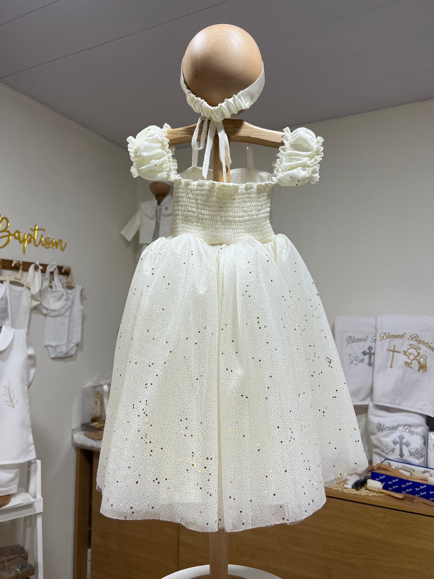 Glowy Off-White Gown