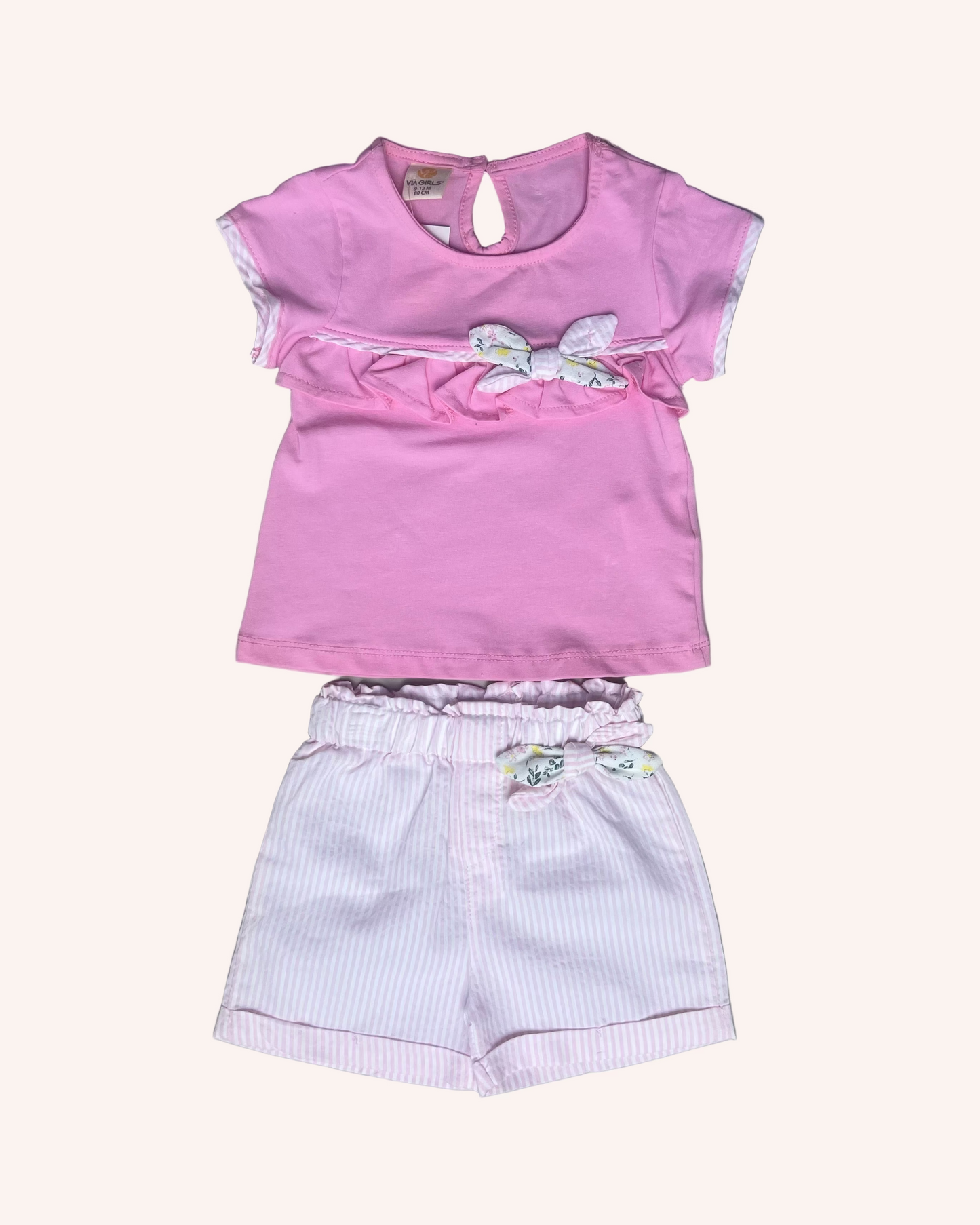 Pink Stripped Set