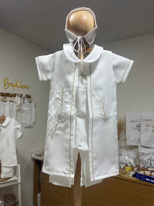 Short-Sleeves Wheat Romper