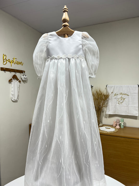 Puff Sleeve Long Gown
