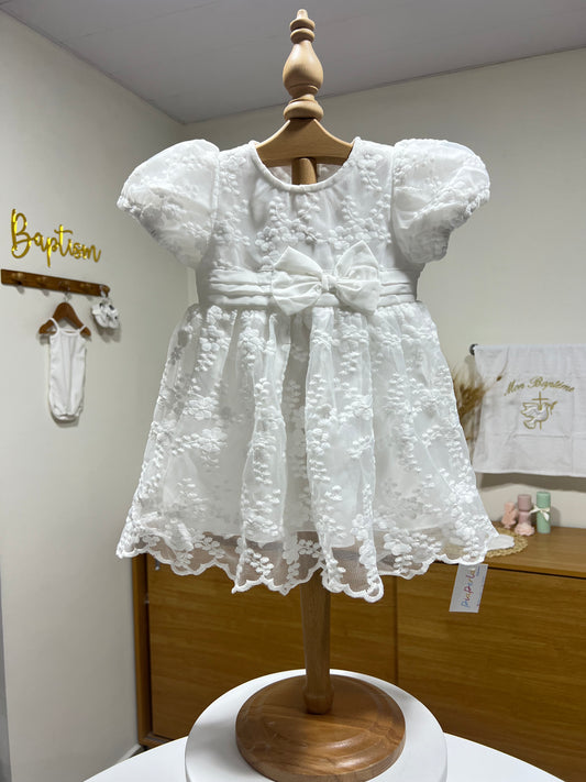 Puffy Embroidered Dress