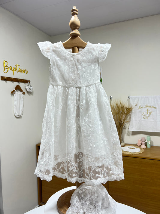 Ruffle Embroidery Dress