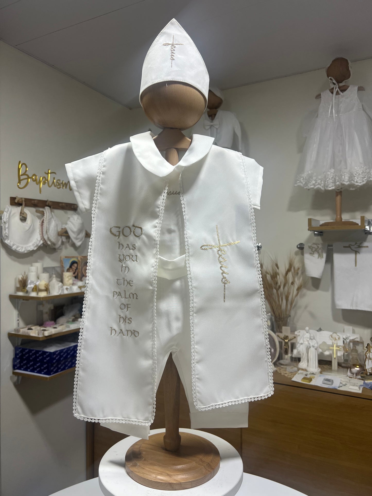 Short-Sleeves Jesus Romper