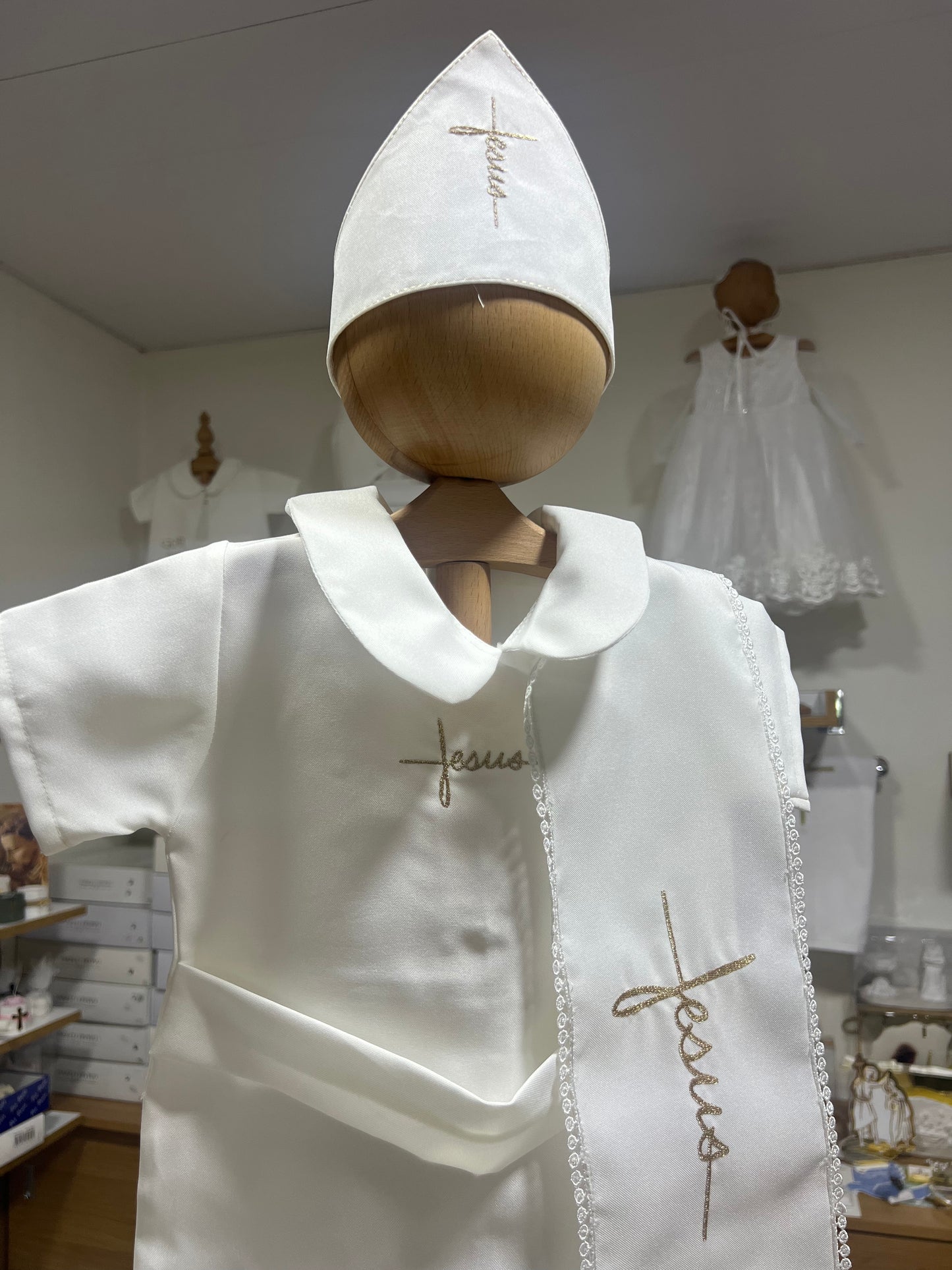 Short-Sleeves Jesus Romper