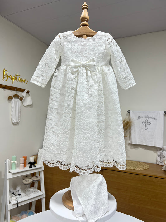 Long Front Bow Dress