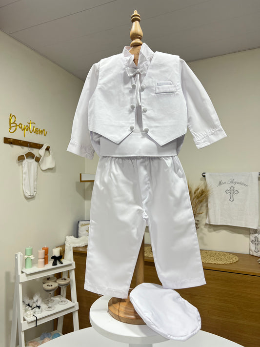 Four Buttons Vest Suit