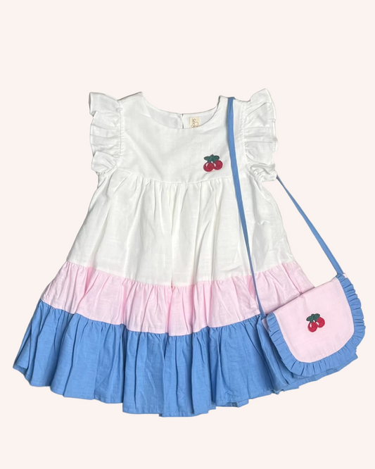 Cherries Ruffle Dress