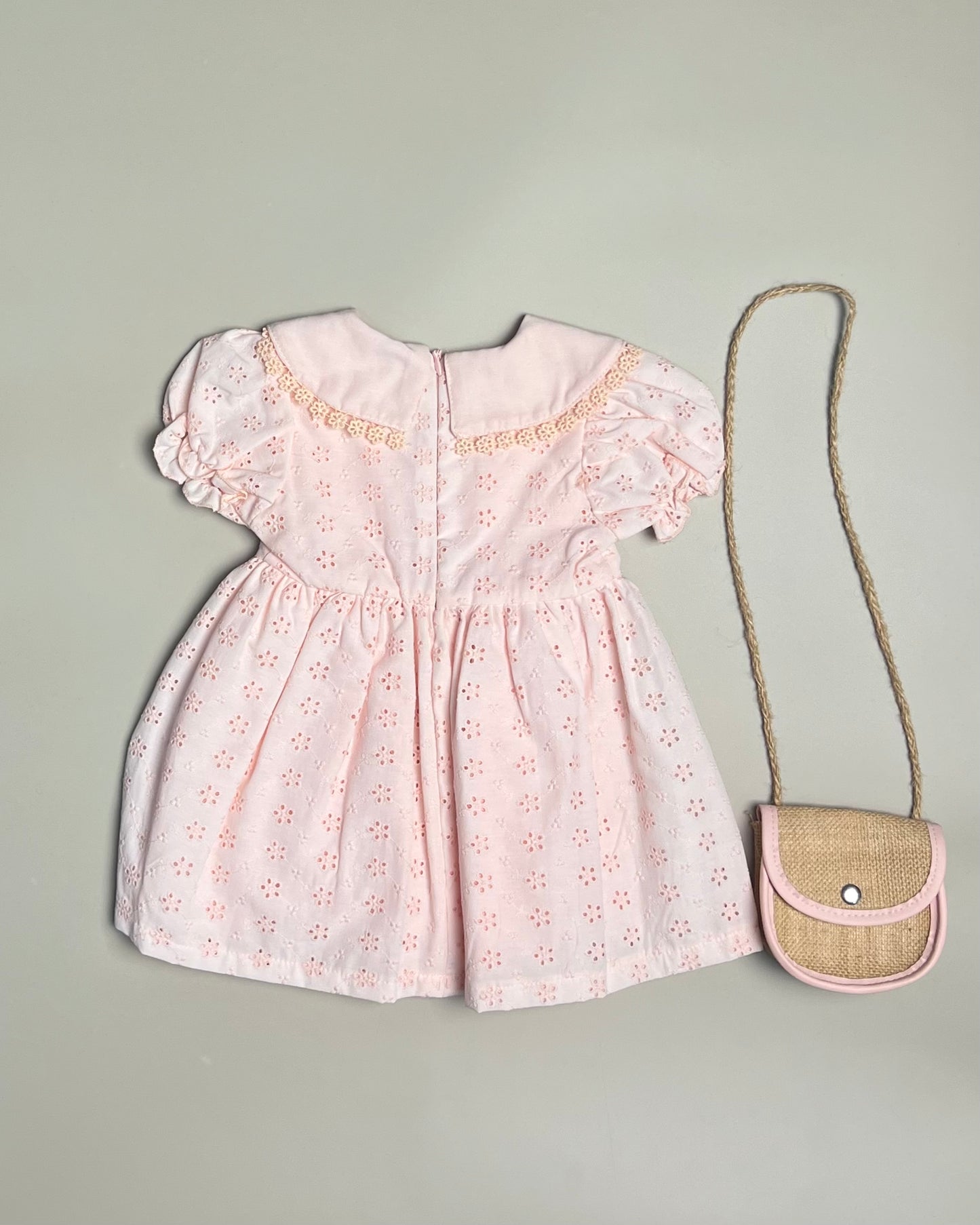 Salmon Floral Dress