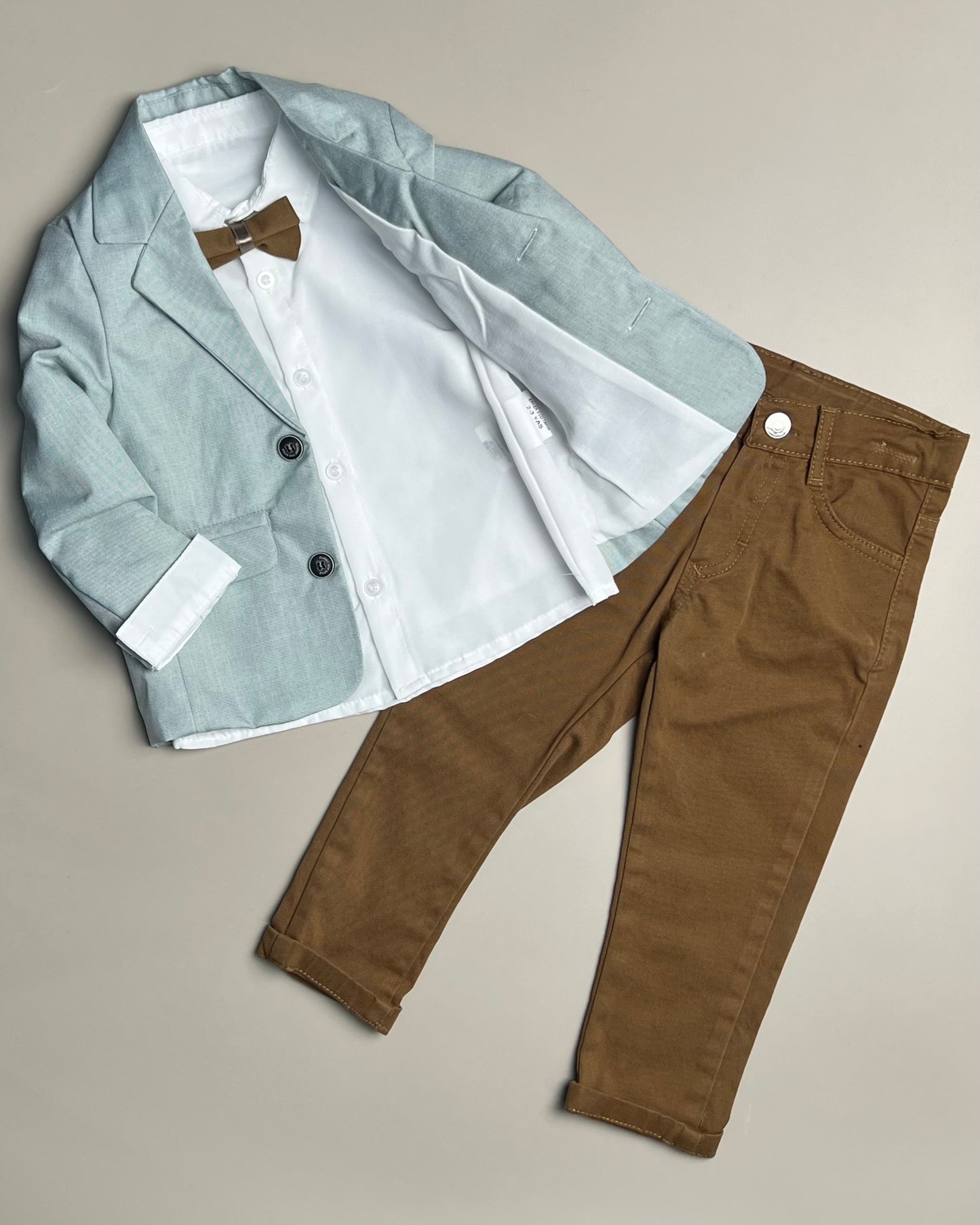 Blue and Beige Suit