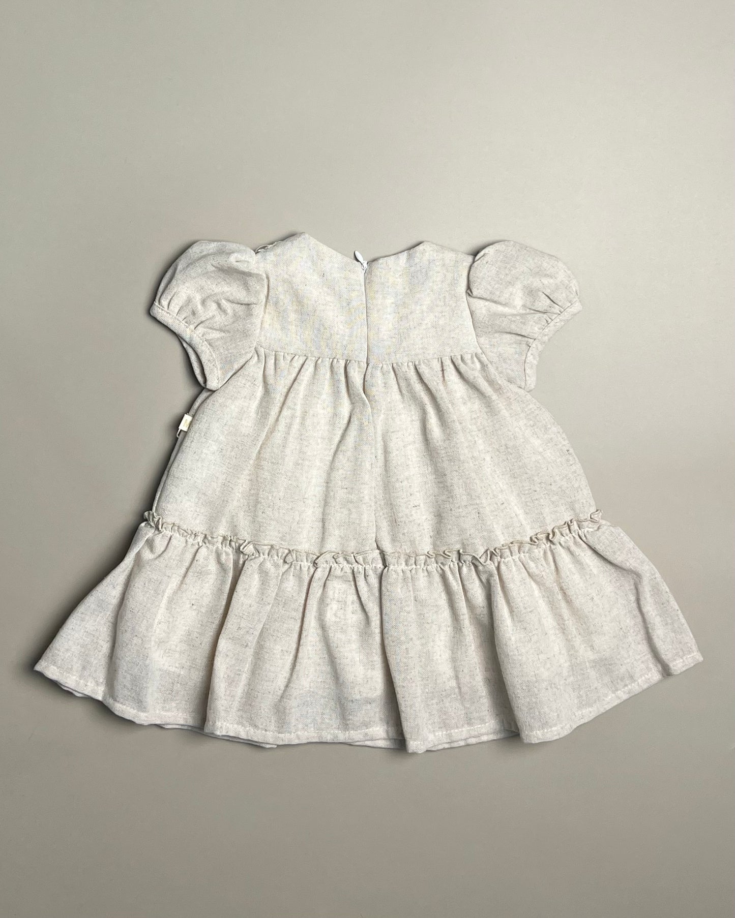 Beige Elegant Dress