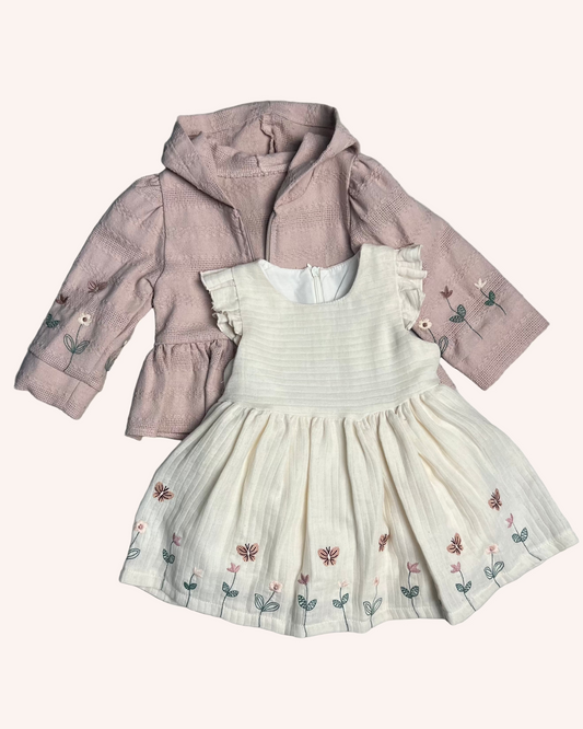 Beige Dress with Jacket