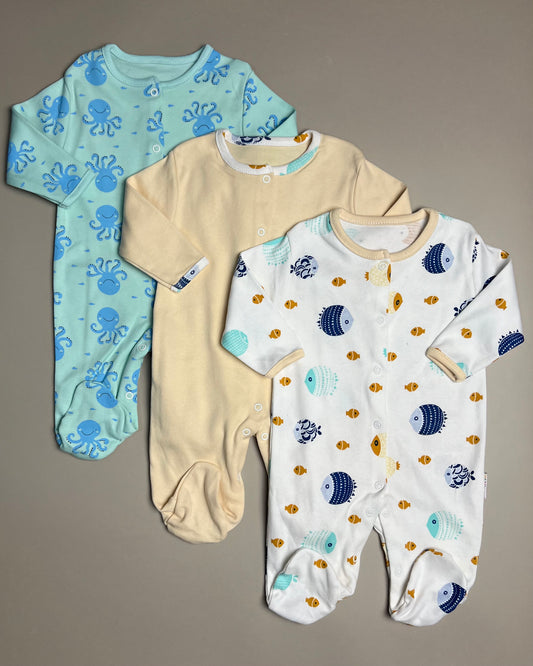 Fish 3-Pack Overalls