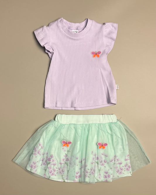 Butterflies Skirt Set