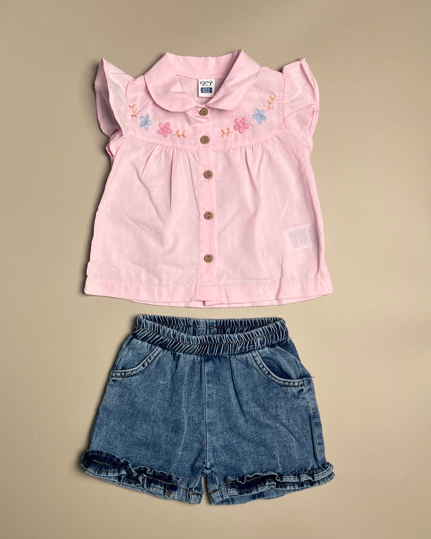 Flowers Shirt Set