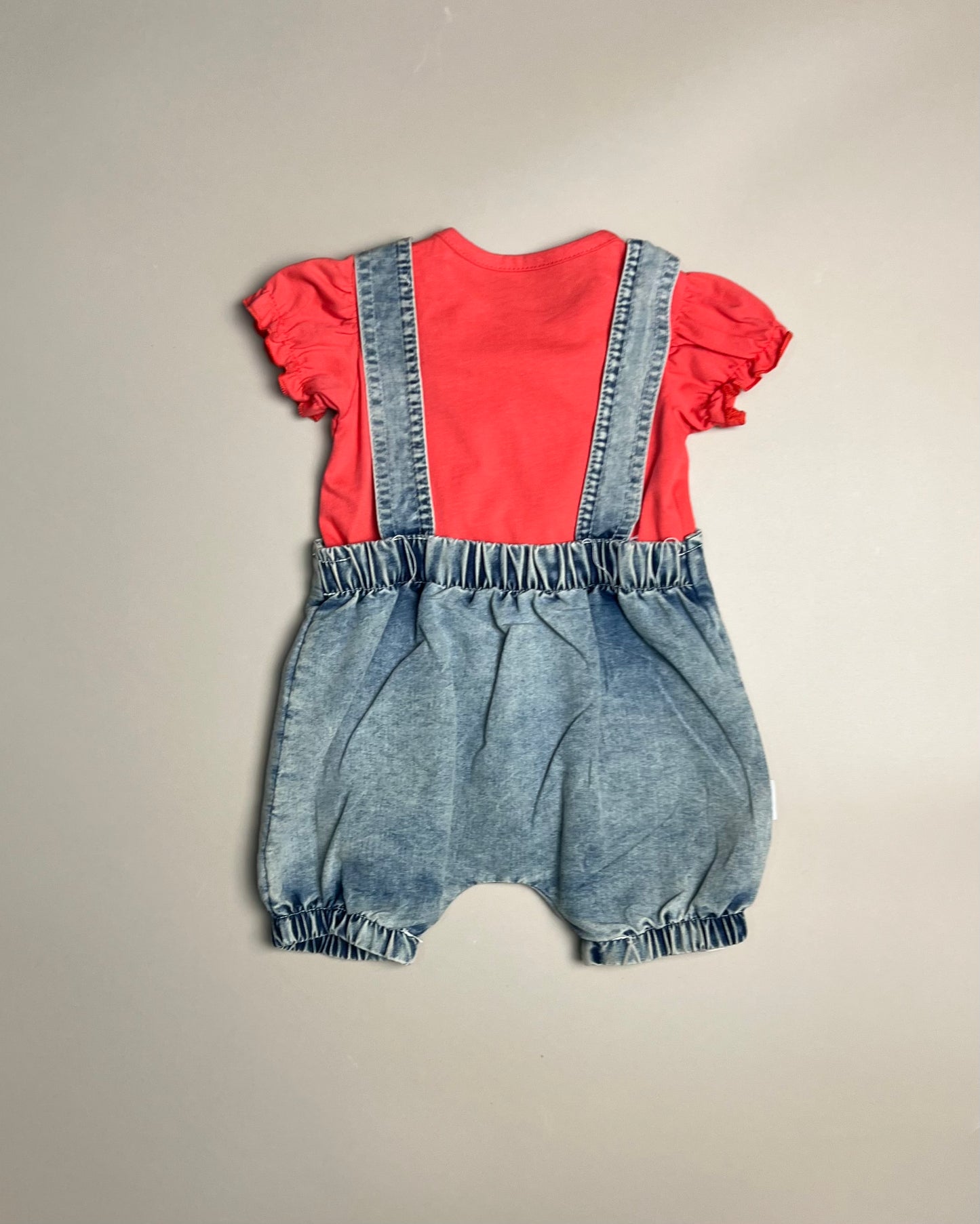 Rabbit Denim Romper