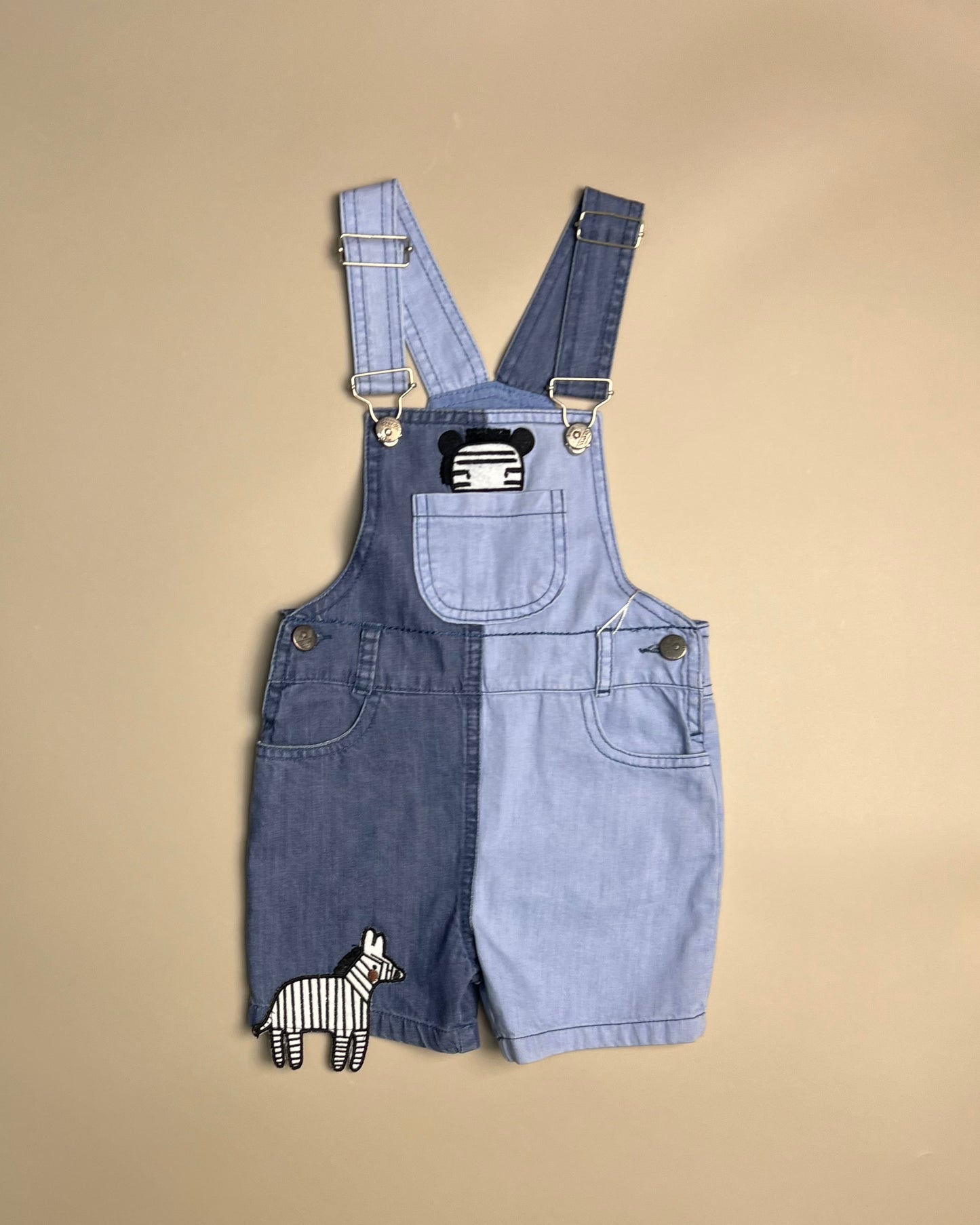Denim Giraffe Romper