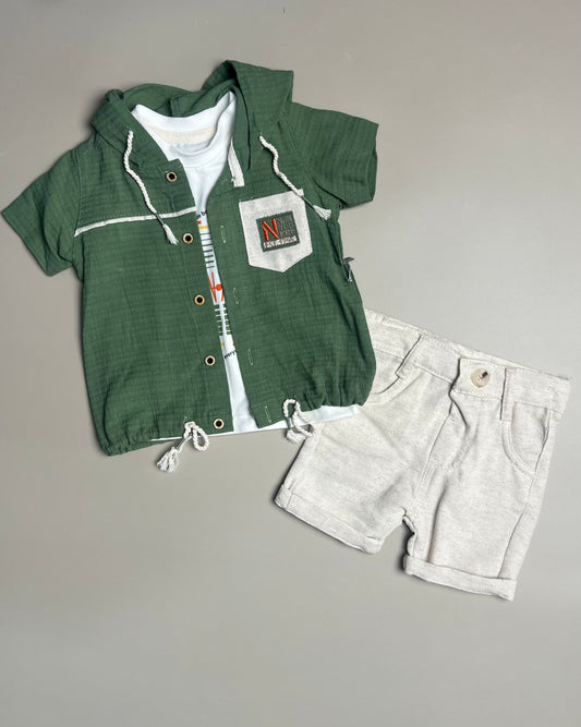 Khaki & Beige Set