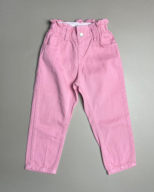 Denim Mom-Fit Pants