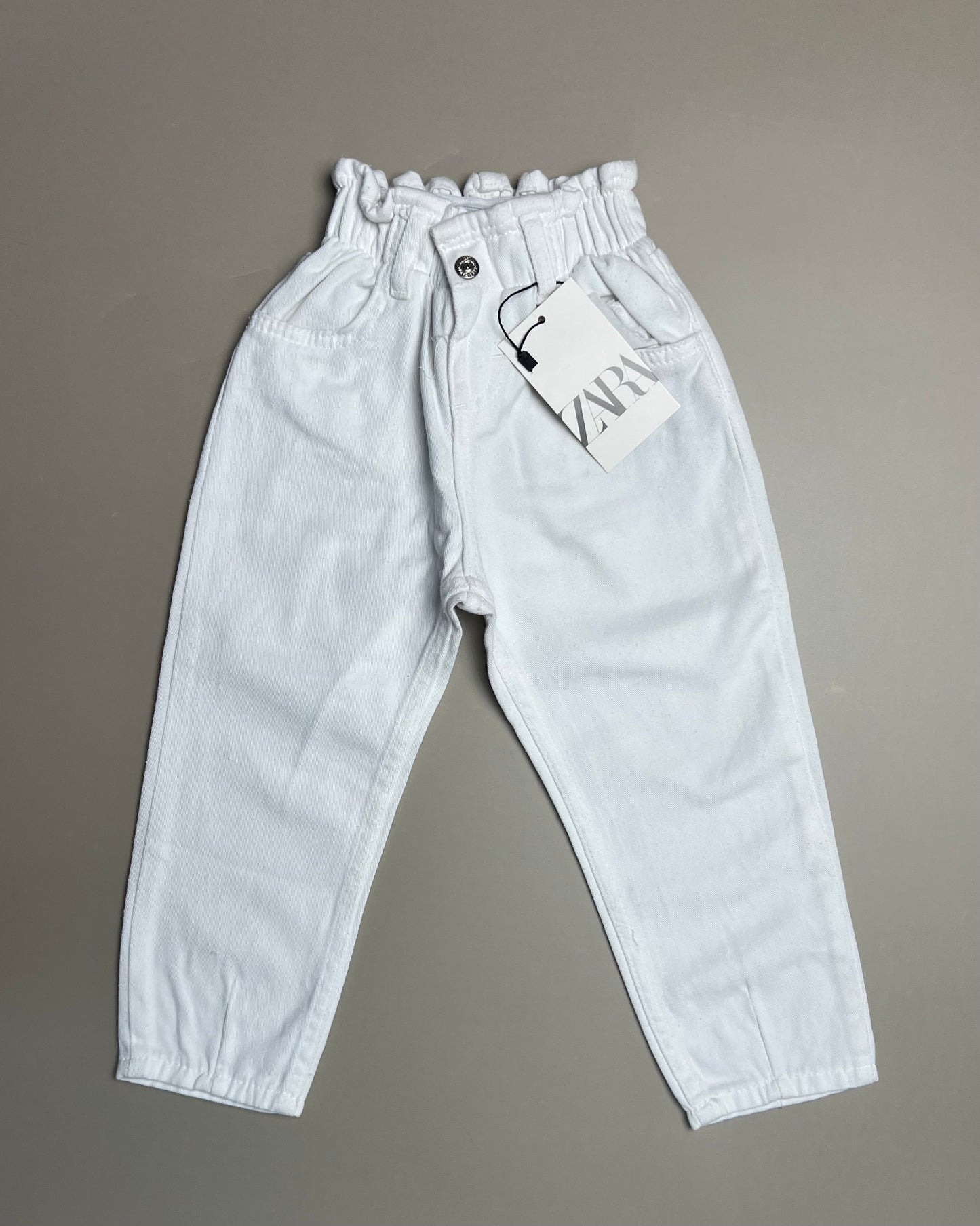 Denim Mom-Fit Pants