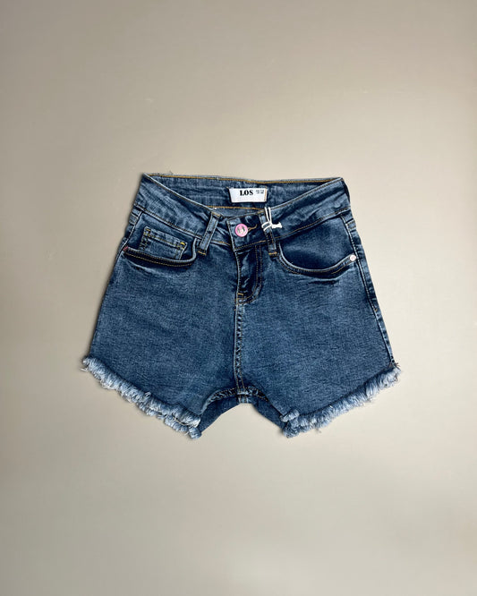 High-Waist Denim Shorts