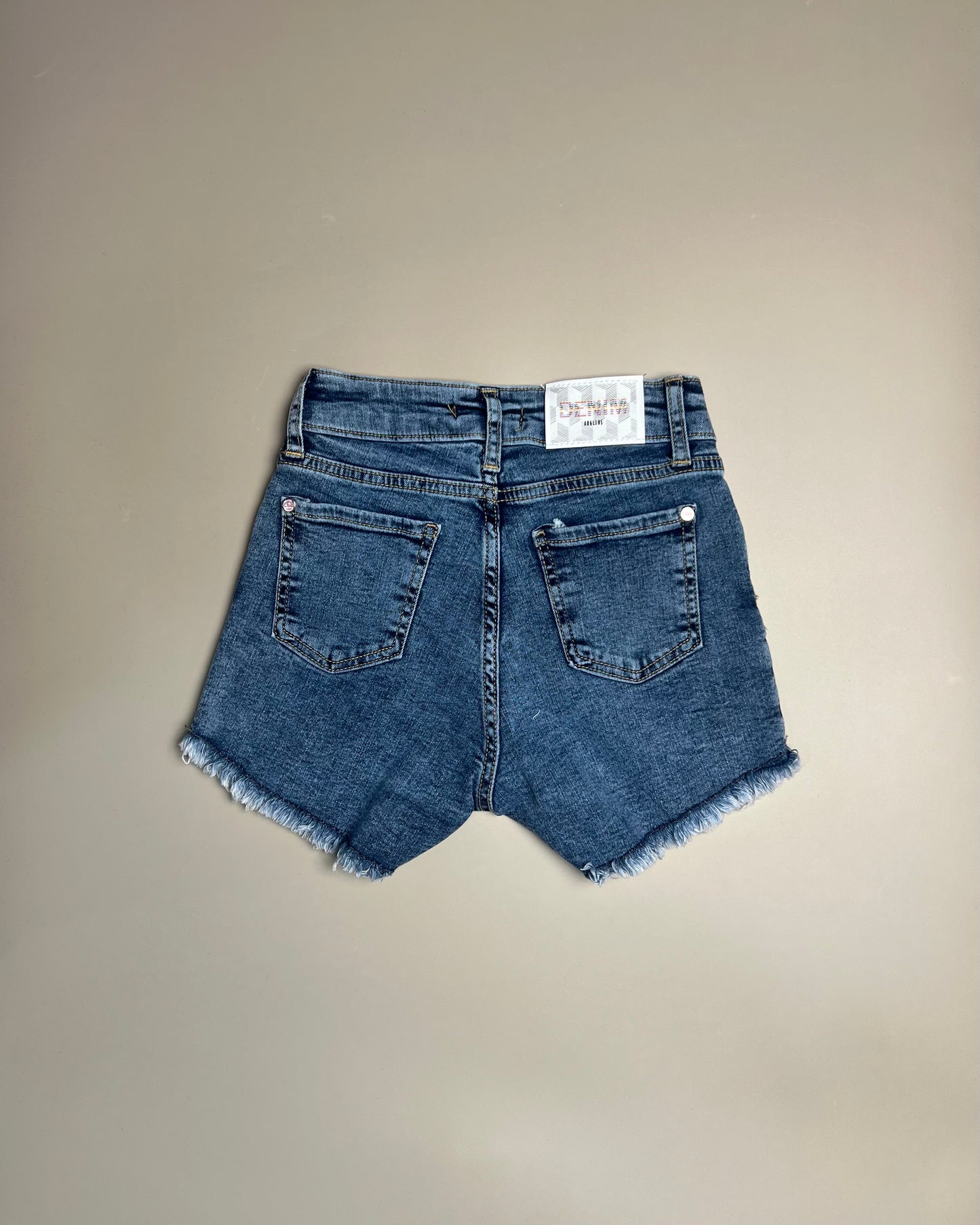 High-Waist Denim Shorts