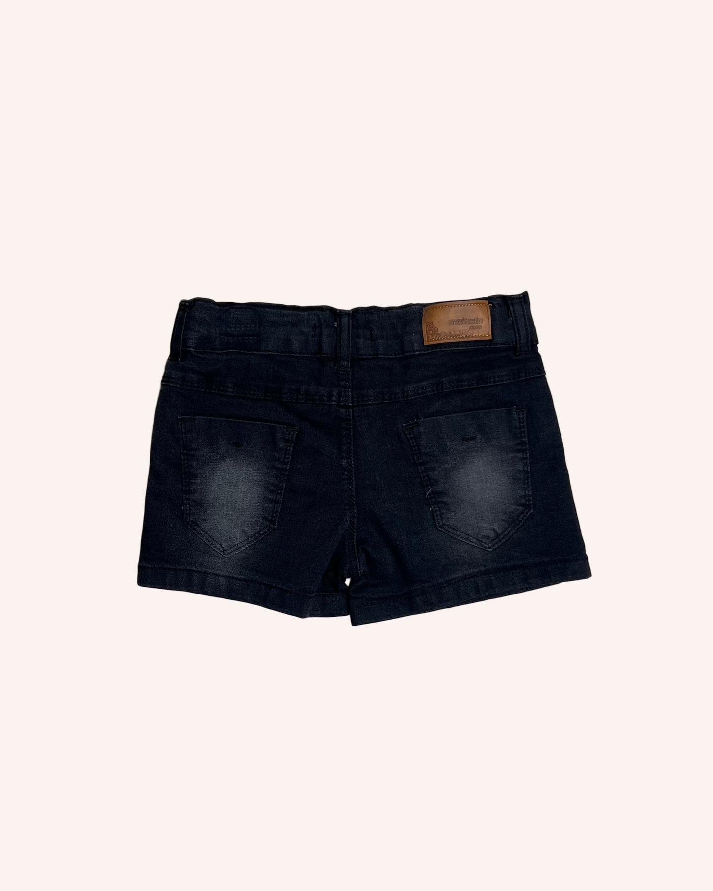 Black Denim Shorts