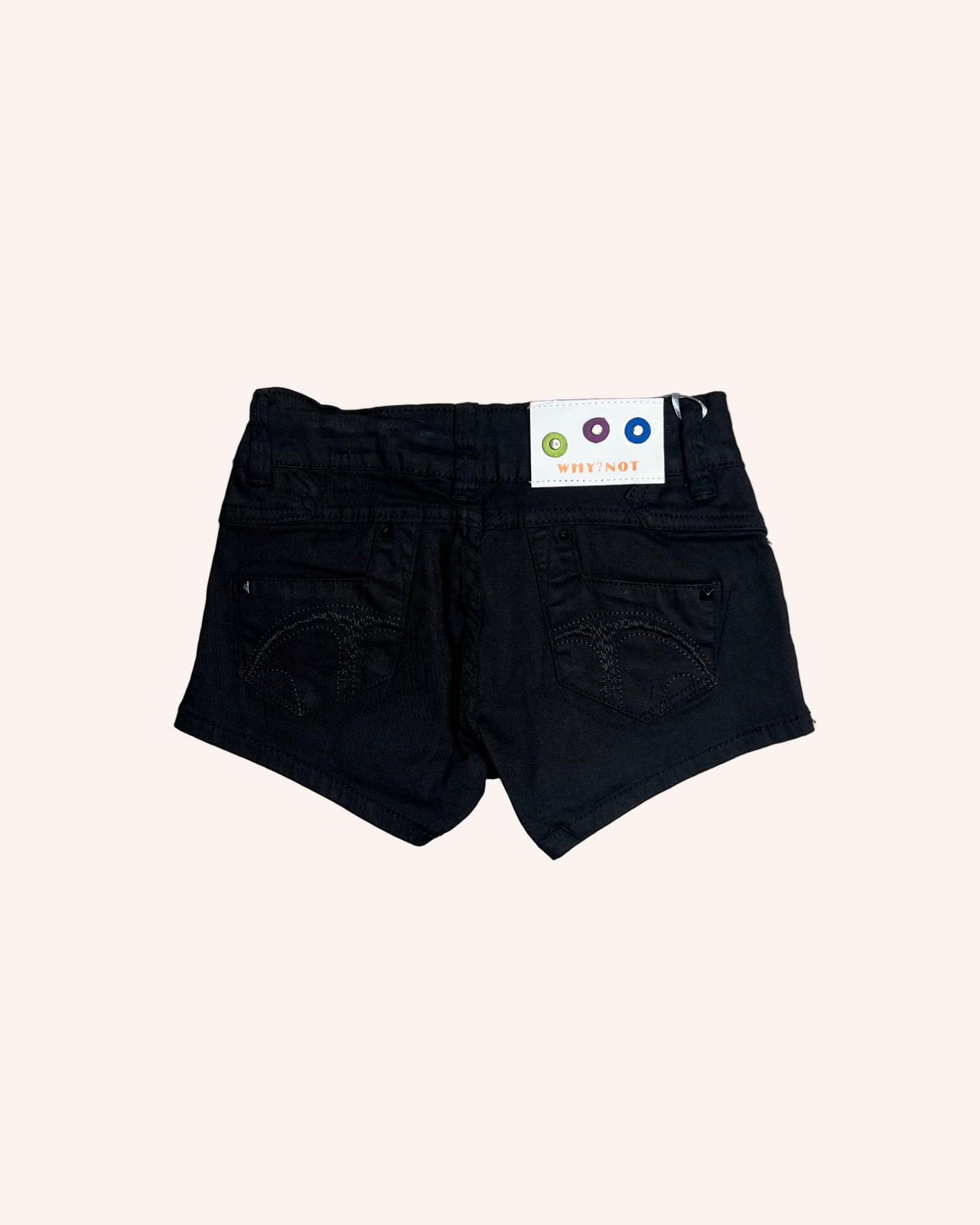 Low-Waist Black Shorts