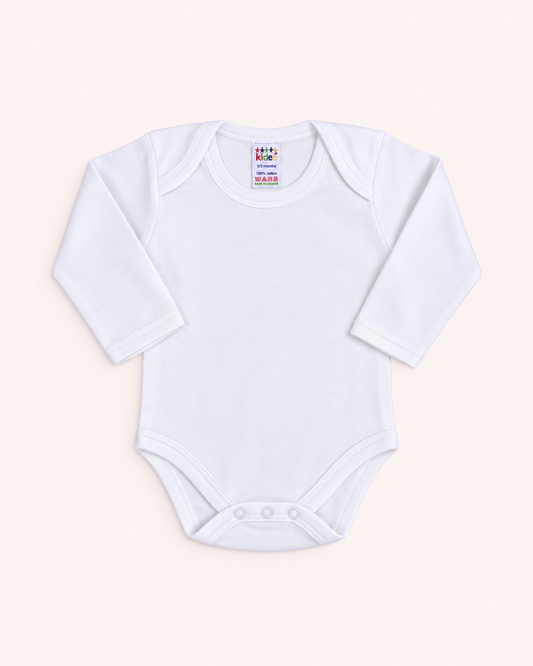 White Long-Sleeve Bodysuit