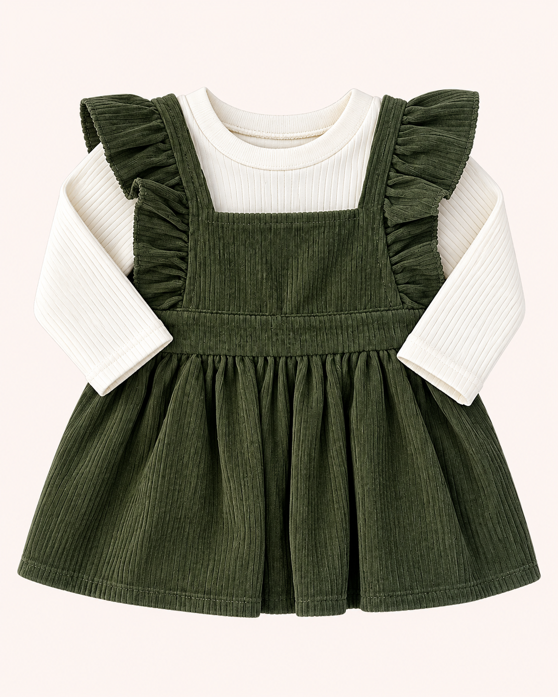 Ruffle Velvet Dress