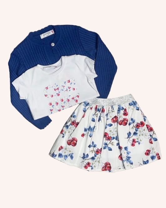 Cherries Skirt Set