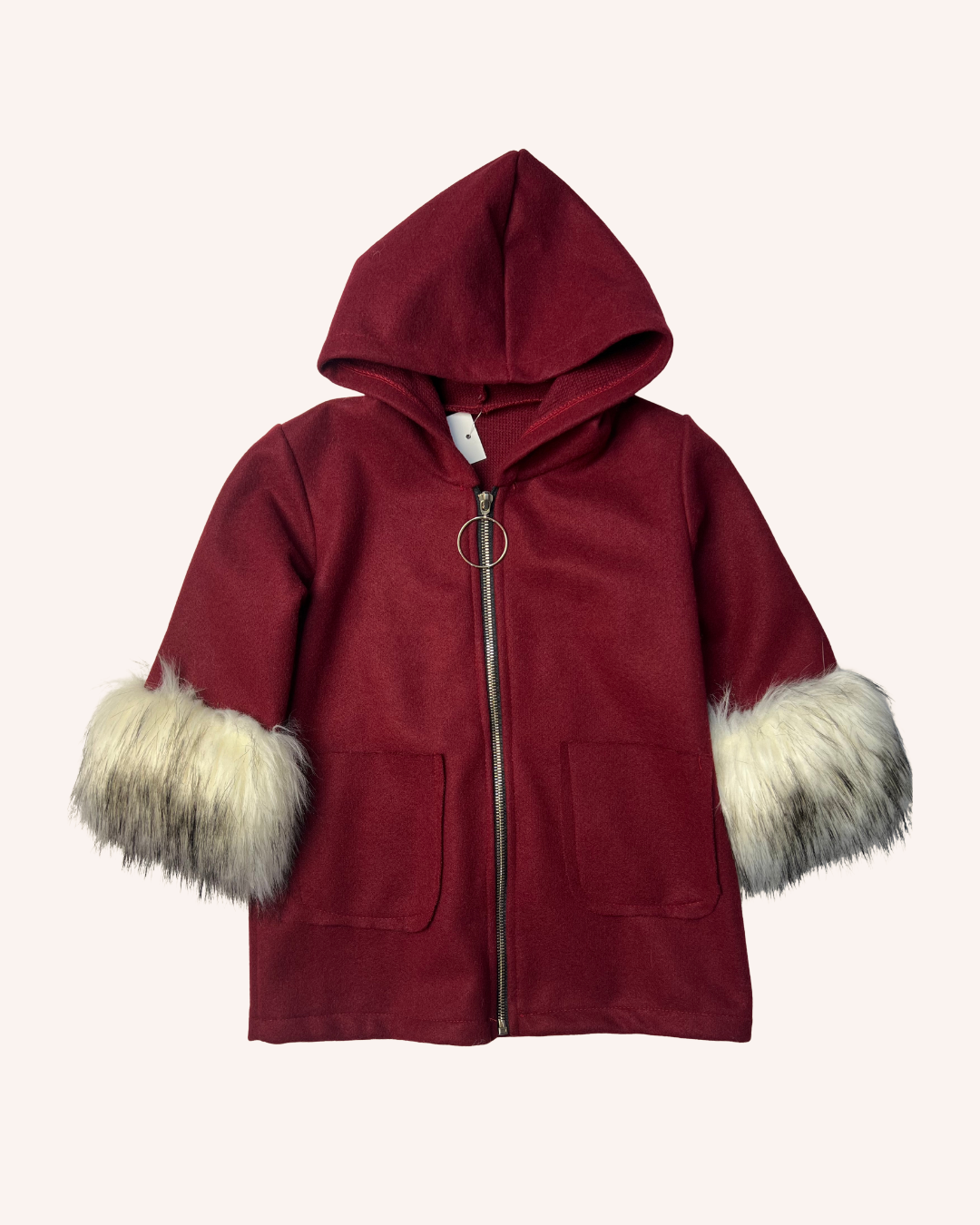 Hooded Bordeaux Coat