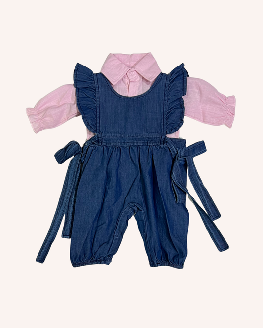 Denim Romper