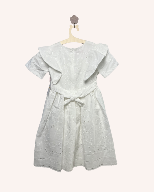 Ruffle Embroidery Dress