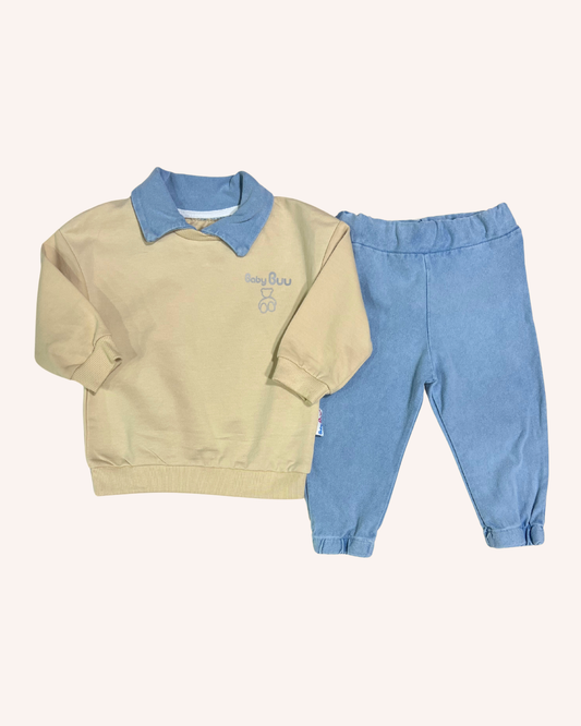 Beige Casual Set