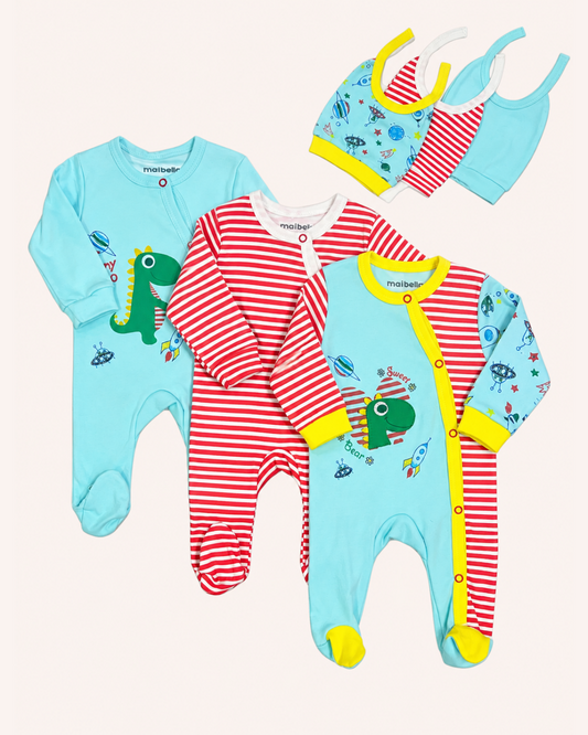 3 Overalls Set