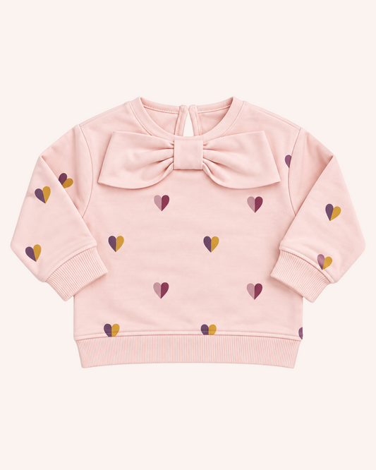 Pink Hearts Sweatshirt