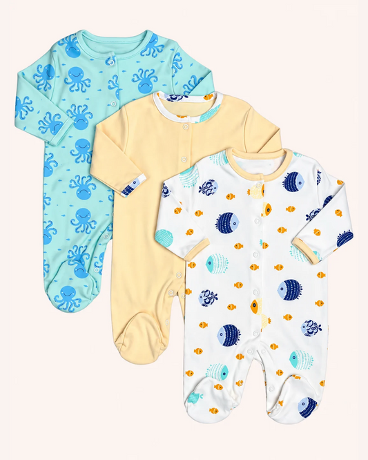 Fish 3-Pack Overalls