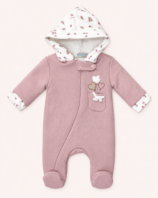 Pink Fleece Overall