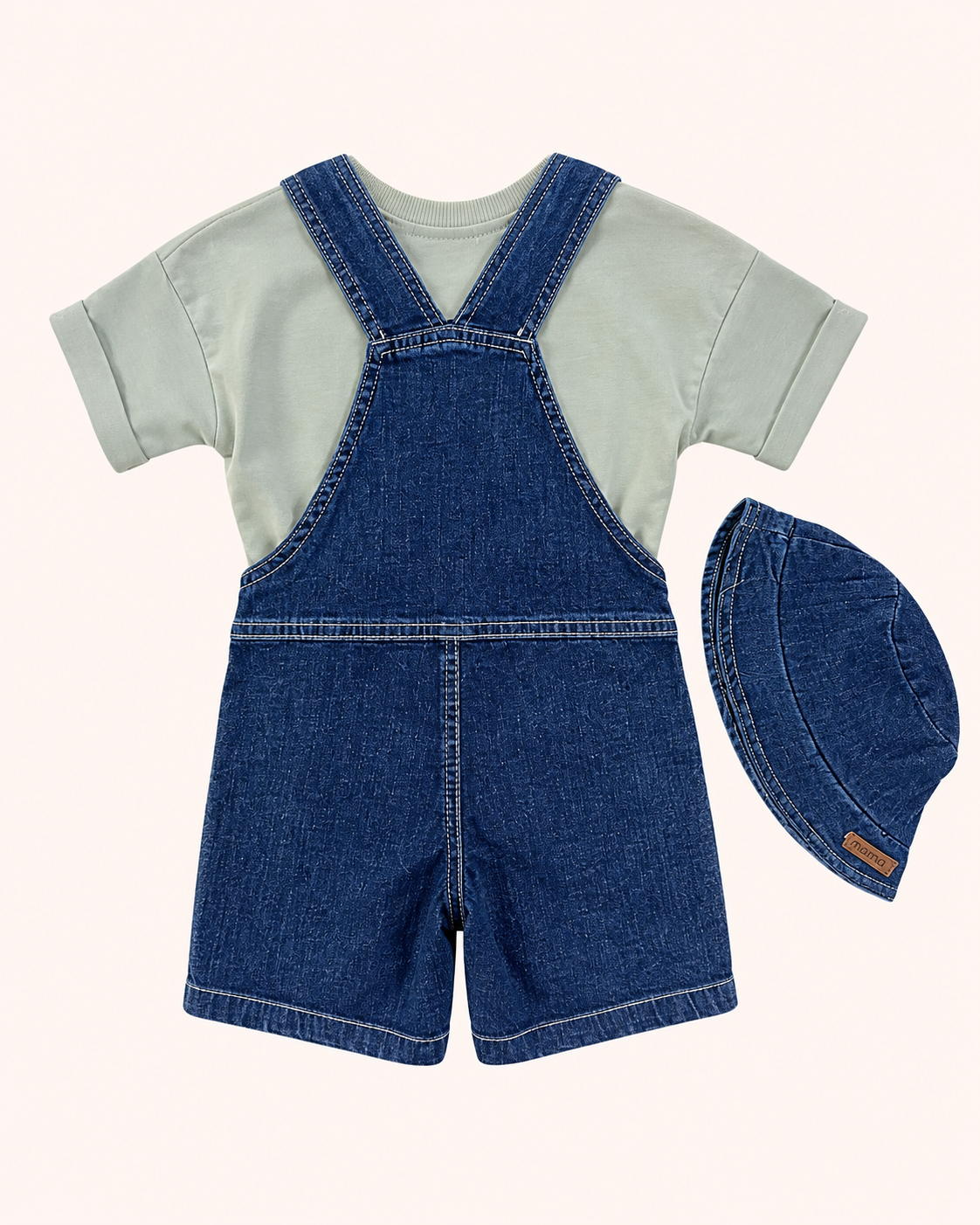 Bear Hug Denim Romper